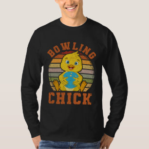 Camiseta Jugadoras de bolos mujeres bolera linda deportes a