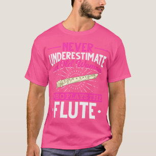 Camiseta Jugadoras de flauta jubiladas Jugadoras de música 