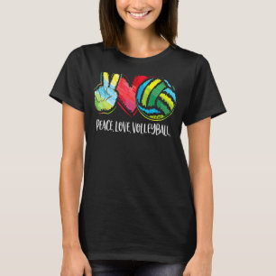 Camiseta Jugadoras de voleibol Mujeres pacificadoras aman e