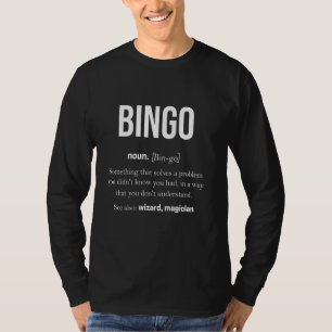 Camiseta Jugadores afortunados de Bingo Lottery Game