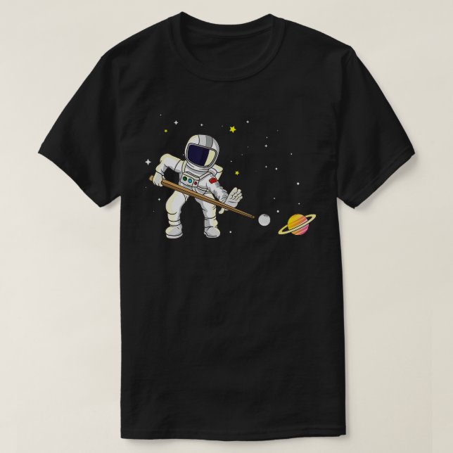 Camiseta Jugadores Billiard Espacio Astronautas Palo Billia (Diseño del anverso)