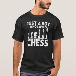 Camiseta Jugadores De Ajedrez De Juego Para Niños De La Mes