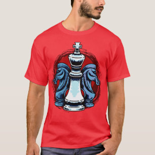 Camiseta Jugadores De Ajedrez King Y Knight Chess