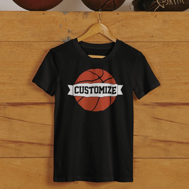 Camiseta Jugadores de baloncesto y entrenadores Personaliza (Basketball team shirt with custom team name or text)