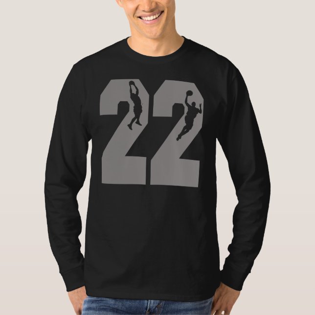 Camiseta Jugadores de básquet del número 22 (Anverso)