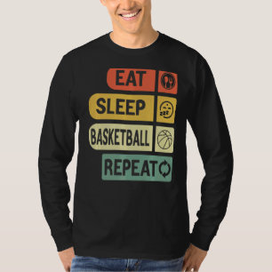 Camiseta Jugadores de Básquetbol de repetición de Básquetbo