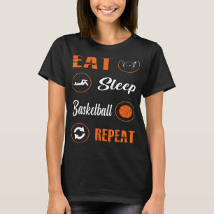 Camiseta Jugadores de Básquetbol de repetición de Básquetbo