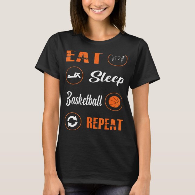 Camiseta Jugadores de Básquetbol de repetición de Básquetbo (Anverso)