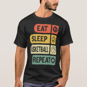 Camiseta Jugadores de Básquetbol de repetición de Básquetbo