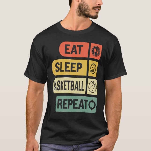 Camiseta Jugadores de Básquetbol de repetición de Básquetbo (Anverso)