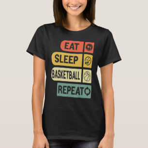 Camiseta Jugadores de Básquetbol de repetición de Básquetbo