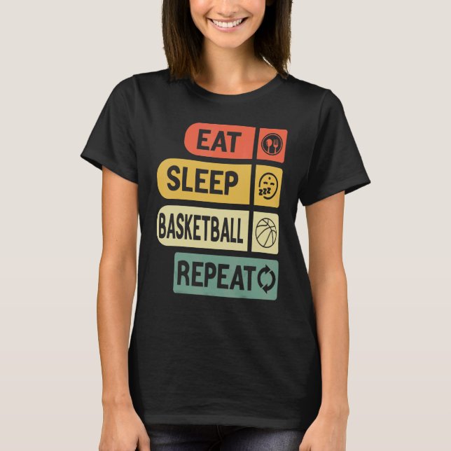 Camiseta Jugadores de Básquetbol de repetición de Básquetbo (Anverso)