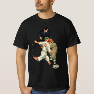 Camiseta Jugadores de Béisbol Deportivos de Vintage a salvo