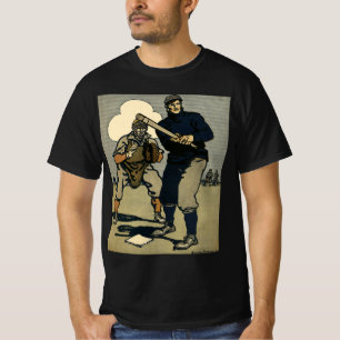 Camiseta Jugadores de béisbol deportivos vintage, arte esti