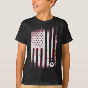 Camiseta Jugadores De Billar Bandera Estadounidense De Bill