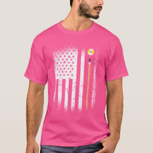 Camiseta Jugadores De Billiard De Usa Snooker 9 Balls 8 Bal