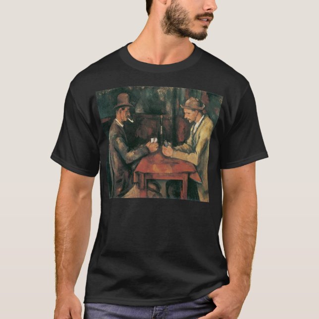 Camiseta Jugadores de Cartas de Paul Cezanne, Arte Antiguo  (Anverso)