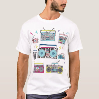 Camiseta Jugadores de Cassette Retro: Arte de época de los 
