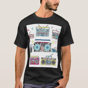 Camiseta Jugadores de Cassette Retro: Arte de época de los