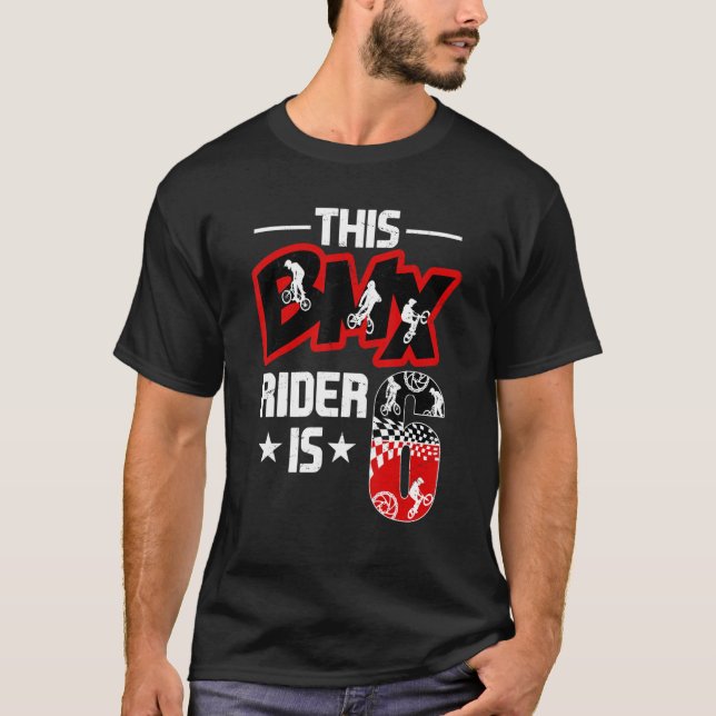 Camiseta Jugadores de ciclismo de 6 años Bmx Fiesta de cump (Anverso)