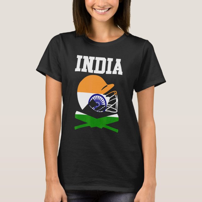 Camiseta Jugadores de críquet de la India (Anverso)