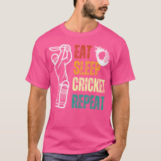 Camiseta Jugadores de críquet repiten el sueño