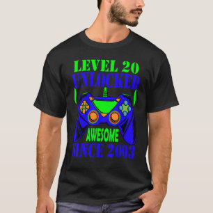 Camiseta Jugadores de cumpleaños número 20 desbloqueados, a