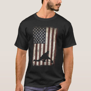 Camiseta Jugadores de Curling Team American Flag Curler