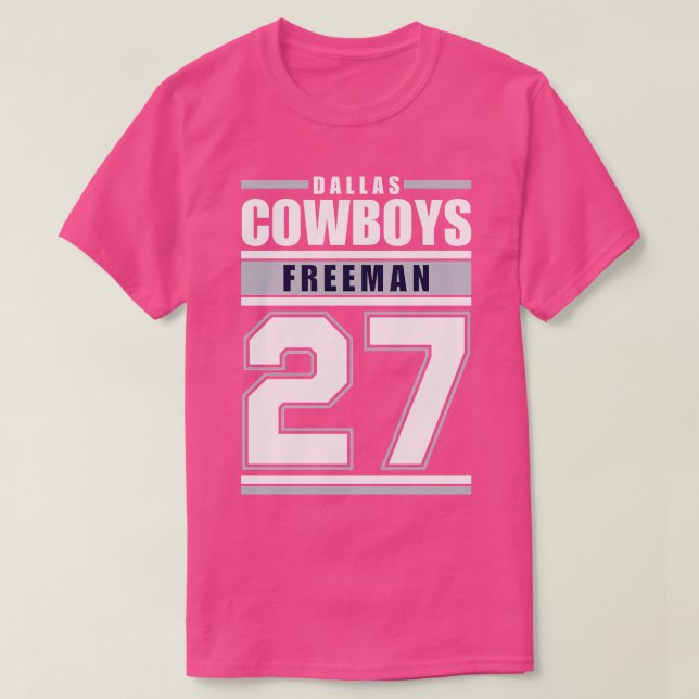 Camiseta Jugadores de Dallas Cowboys Freeman 27 (Diseño del anverso)
