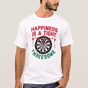Camiseta Jugadores de Dardos La Felicidad Es Un Endurecido 