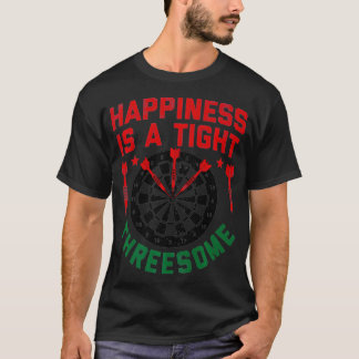 Camiseta Jugadores de Dardos La Felicidad Es Un Hombre De T