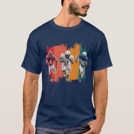 Camiseta Jugadores de Fútbol Americano Corriendo Diseño Dep