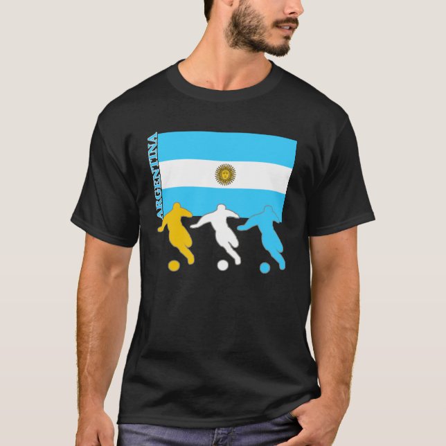 Camiseta Jugadores de fútbol de la Argentina (Anverso)