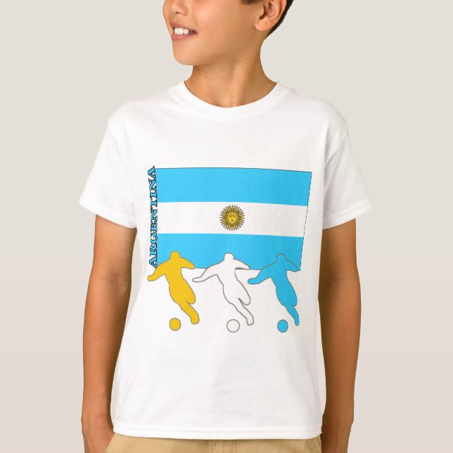 Camiseta Jugadores de fútbol de la Argentina (Anverso)