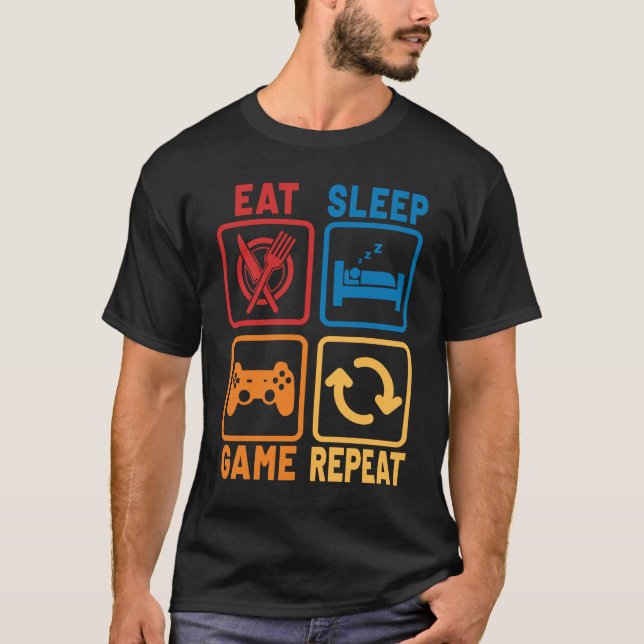 Camiseta Jugadores de Geeks y Nerds de repetición de juego  (Anverso)