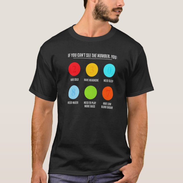 Camiseta Jugadores De Guitarra De Battend Eye Test Electric (Anverso)