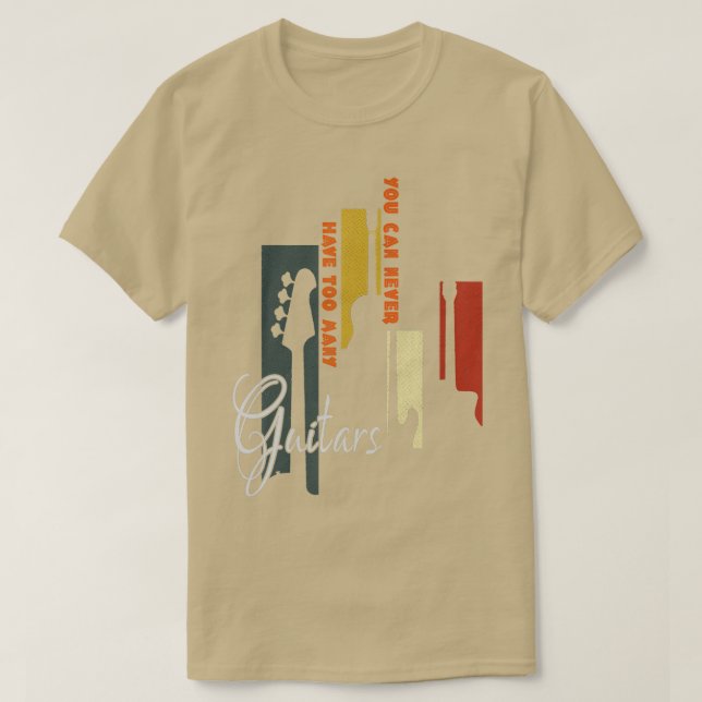 Camiseta Jugadores de guitarra tontos que nunca se puede te (Diseño del anverso)