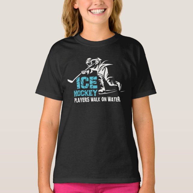 Camiseta Jugadores De Hockey Sobre Hielo Caminan Por El Agu (Anverso)