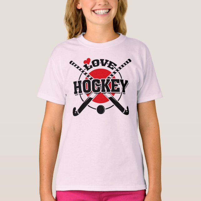 Camiseta Jugadores de hockey sobre hierba y palillos cruzad (Anverso)