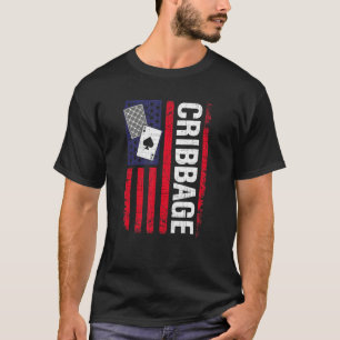 Camiseta Jugadores de juego con cartas de la bandera estado