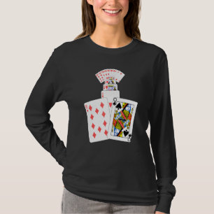 Camiseta Jugadores de juego de cartas Reina de espadas Cora