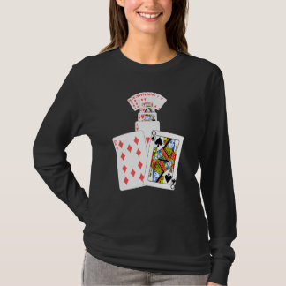Camiseta Jugadores de juego de cartas Reina de espadas Cora