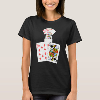 Camiseta Jugadores de juego de cartas Reina de espadas Cora