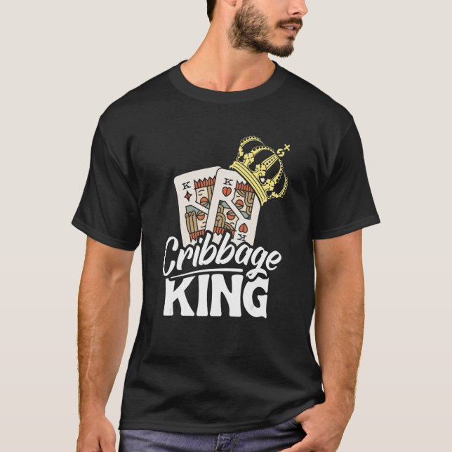 Camiseta Jugadores de juegos de cartas Cribbage King Partne (Anverso)