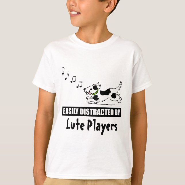 Camiseta Jugadores de Lute distran fácilmente a perro de ca (Anverso)