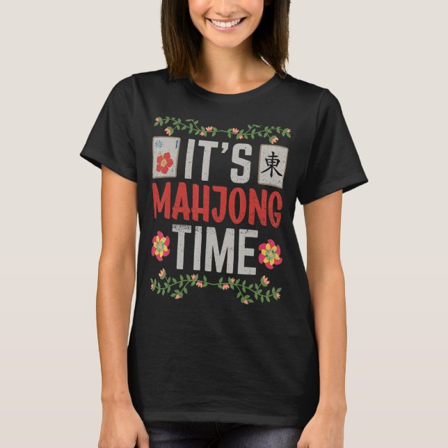 Camiseta Jugadores de Mahjong Mahjong (Anverso)