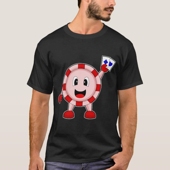 Camiseta Jugadores de póquer Tarjetas de póquer (Anverso)
