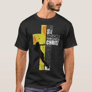 Camiseta Jugadores de Softball Chicas Jóvenes Cristianas