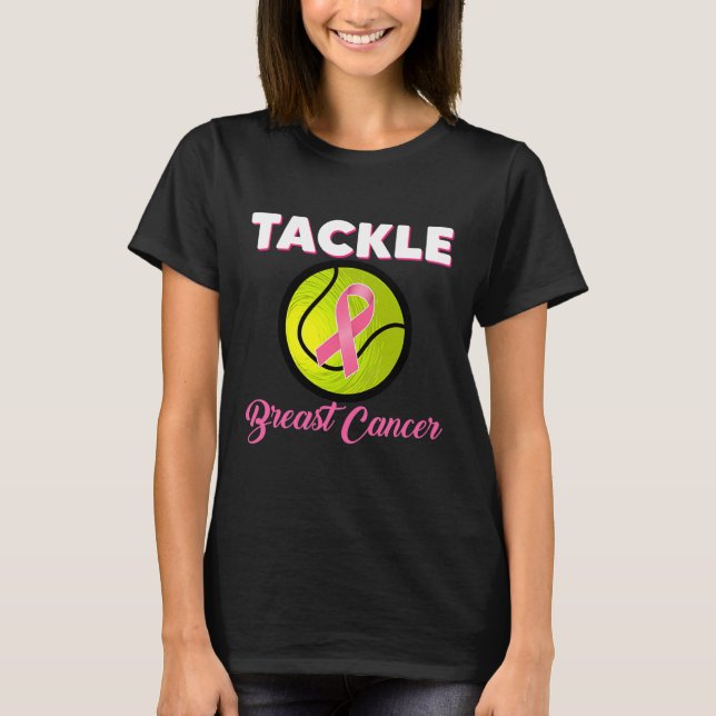 Camiseta Jugadores de tenis Cáncer de Mama De Cinta Rosa (Anverso)