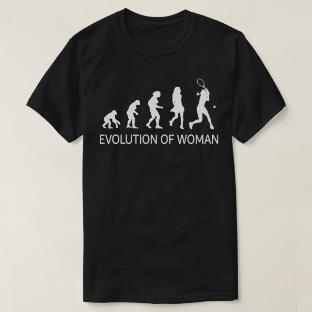Camiseta Jugadores de tenis de la Evolución del tenis (Diseño del anverso)